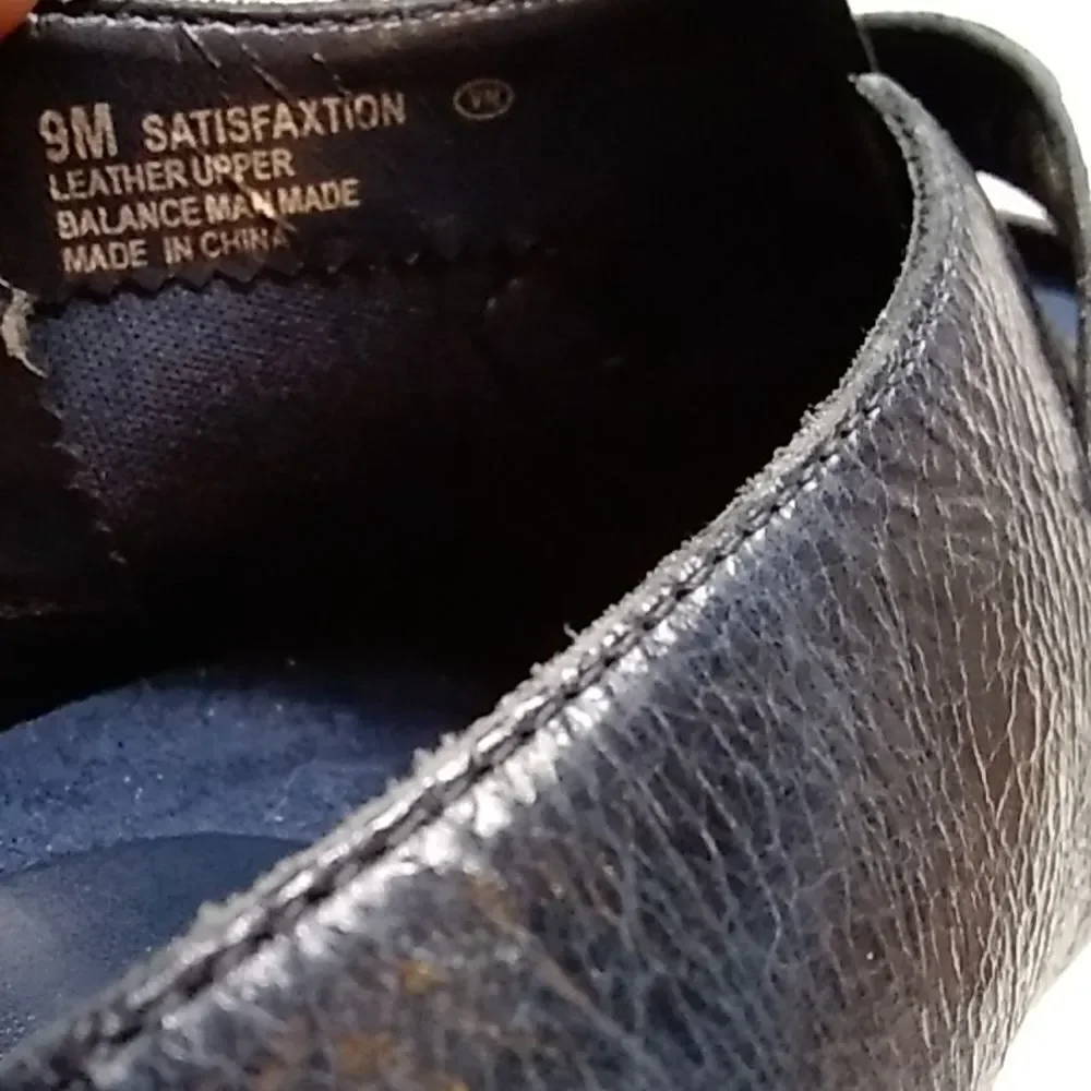 AEROSOLS LEATHER UPPER BALANCE BLACK WOMEN SHOES SIZE 9M